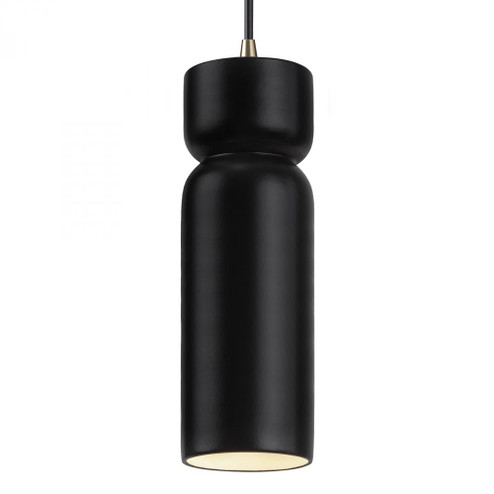 Tall Hourglass Pendant (254|CER-6510-CRB-ABRS-BKCD)