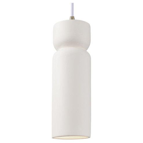 Tall Hourglass LED Pendant (254|CER-6510-BIS-ABRS-WTCD-LED1-700)