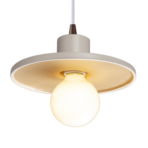 Saucer Pendant (254|CER-6325-MTGD-DBRZ-WTCD)