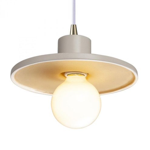 Saucer Pendant (254|CER-6325-MTGD-ABRS-WTCD)