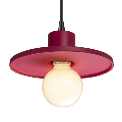 Saucer Pendant (254|CER-6325-CRSE-MBLK-BKCD)