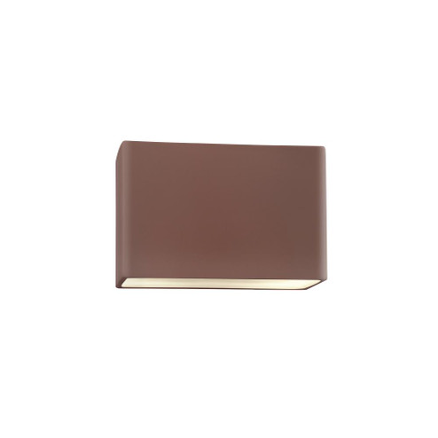 Small ADA Rectangle (Outdoor) Wall Sconce - Closed Top (254|CER-5640W-CLAY)
