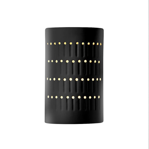 Small LED Cactus Cylinder - Open Top & Bottom (254|CER-2285-BKMT-LED1-1000)