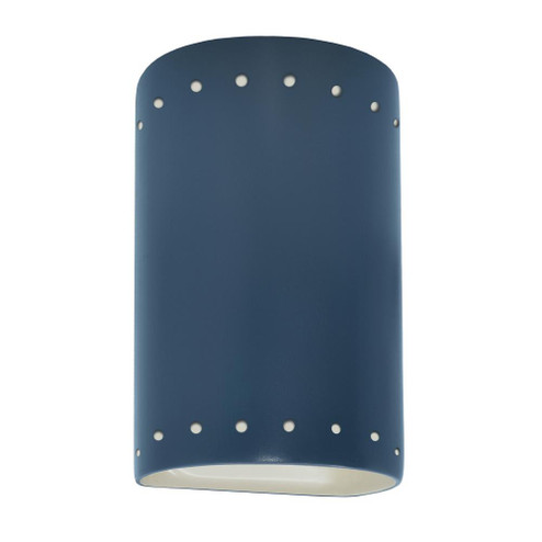 Small Cylinder w/ Perfs - Closed Top (Outdoor) (254|CER-0990W-MDMT)