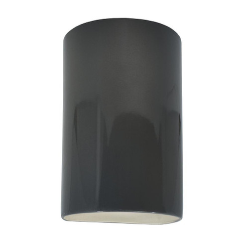 Small LED Cylinder - Open Top & Bottom (Outdoor) (254|CER-0945W-GRY-LED1-1000)