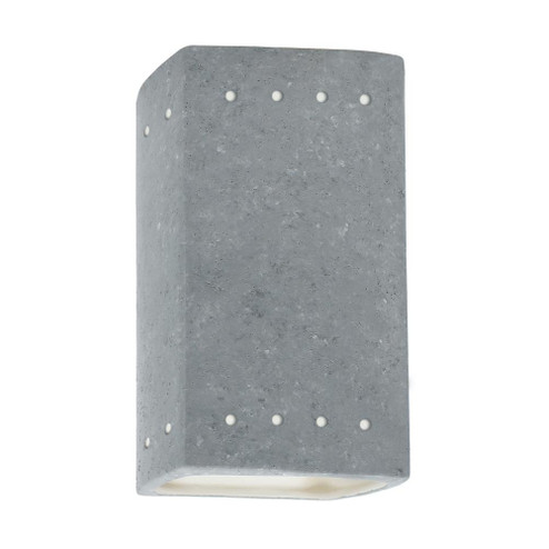 Small Rectangle w/ Perfs - Open Top & Bottom (254|CER-0925-CONC)