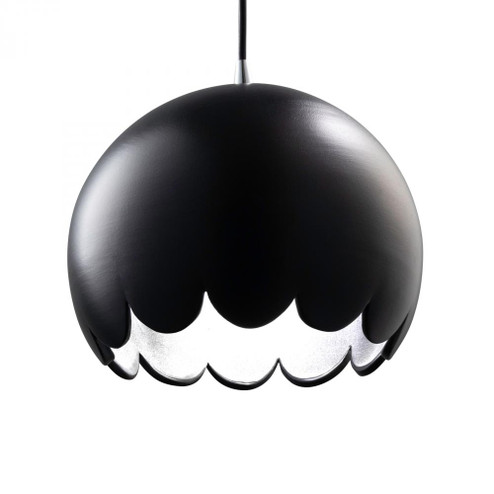 Scallop LED Pendant (254|CER-6470-CRB-CROM-BKCD-LED1-700)