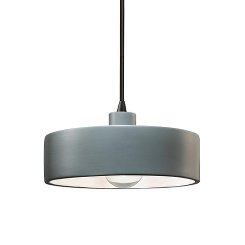 Dish Pendant (254|CER-6460-PWGN-MBLK-BKCD)