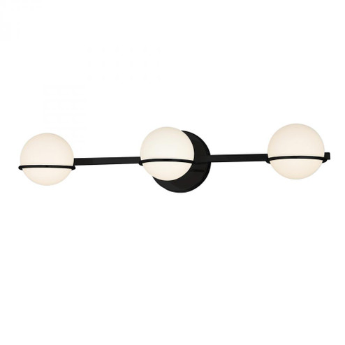 Centric 3-Light Bath Bar (254|FSN-4163-OPAL-MBLK)