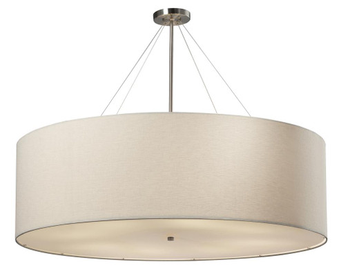 Classic 48” LED Drum Pendant (254|FAB-9597-WHTE-NCKL-LED8-5600)