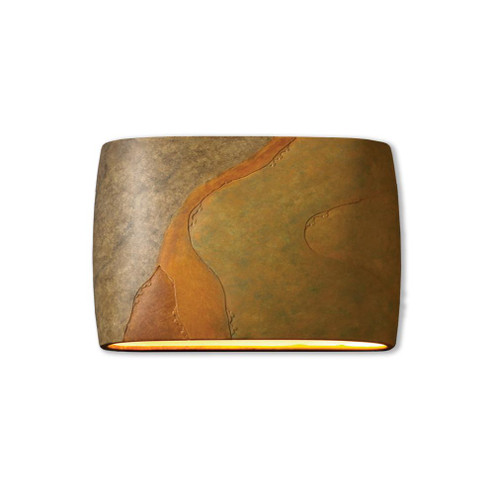 Wide ADA Large Oval Wall Sconce - Open Top & Bottom (254|CER-8899-SLHY)