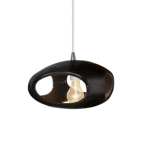 Punch 1-Light Pendant (254|CER-6440-BLK-NCKL-WTCD)
