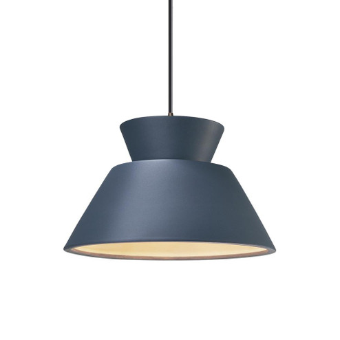 Trapezoid 1-Light LED Pendant (254|CER-6420-MID-DBRZ-BKCD-LED1-700)
