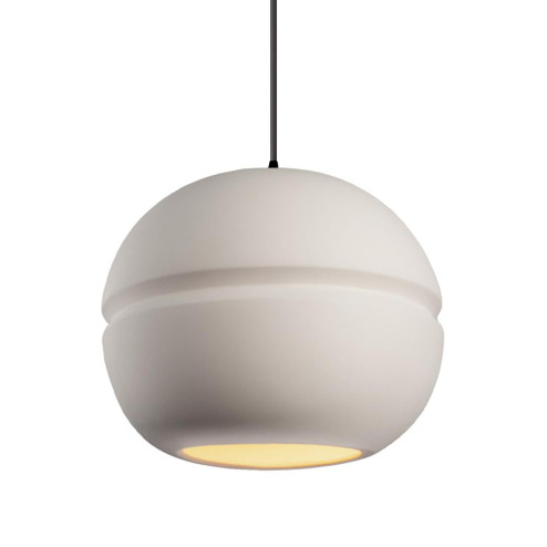 Large Sphere 1-Light Pendant (254|CER-6415-BIS-MBLK-BKCD)