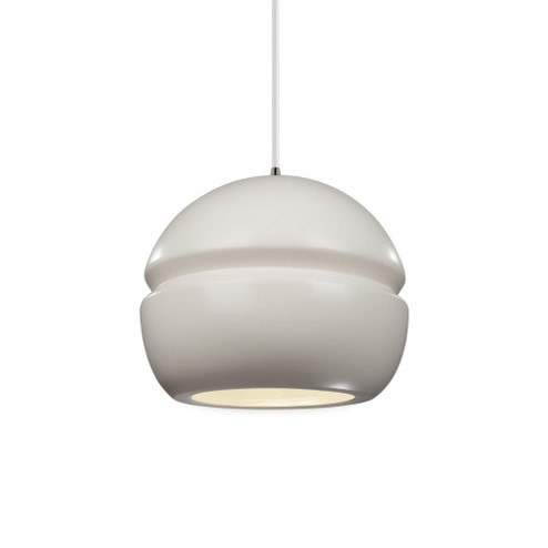 Small Sphere 1-Light LED Pendant (254|CER-6410-MAT-NCKL-WTCD-LED1-700)