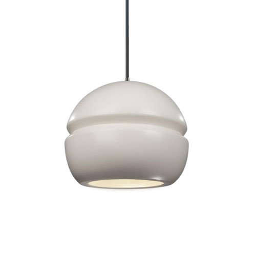 Small Sphere 1-Light LED Pendant (254|CER-6410-MAT-NCKL-BKCD-LED1-700)