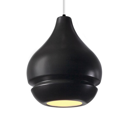 Arabesque 1-Light Pendant (254|CER-6400-CRB-MBLK-WTCD)