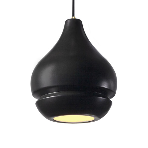 Arabesque 1-Light LED Pendant (254|CER-6400-CRB-ABRS-BKCD-LED1-700)