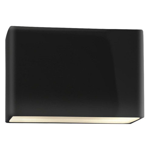 Really Big ADA Rectangle (Outdoor) LED Wall Sconce - Closed Top (254|CER-5658W-BKMT-LED2-2000)