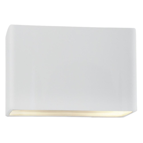 Small ADA Wide Rectangle LED Wall Sconce - Open Top & Bottom (254|CER-5645-WTWT-LED1-1000)