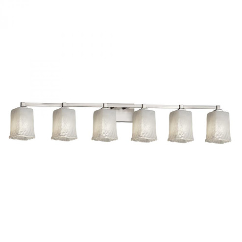 Regency 6-Light Bath Bar (254|GLA-8436-26-WHTW-NCKL)