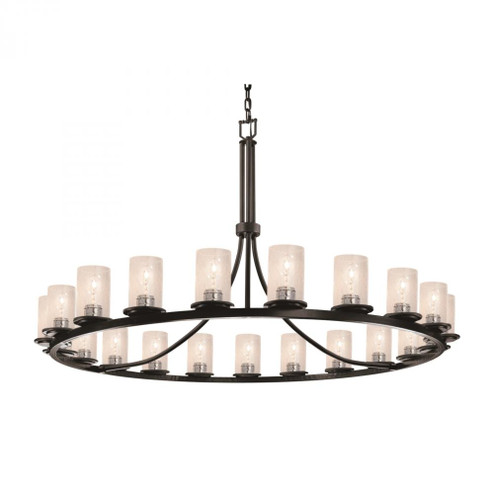 Dakota 21-Light 1-Tier Ring LED Chandelier (254|FSN-8716-10-SEED-MBLK-LED21-14700)