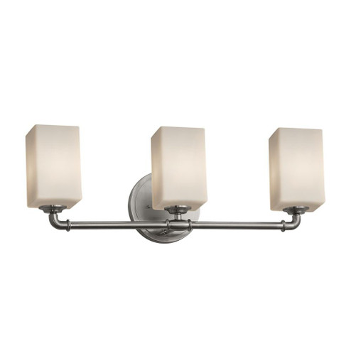 Bronx 3-Light LED Bath Bar (254|FSN-8463-15-OPAL-NCKL-LED3-2100)