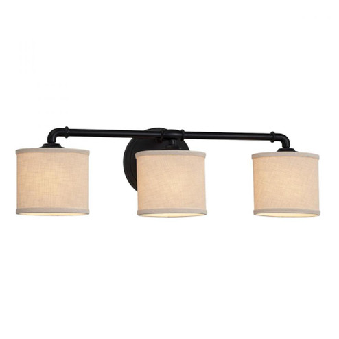 Bronx 3-Light Bath Bar (254|FAB-8463-30-CREM-MBLK)