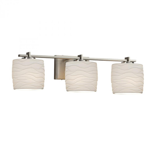 Era 3-Light LED Bath Bar (254|POR-8443-30-WAVE-NCKL-LED3-2100)