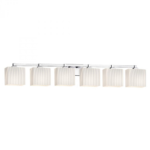 Regency 6-Light LED Bath Bar (254|FSN-8436-55-RBON-CROM-LED6-4200) Regency 6-Light LED Bath Bar (254|FSN-8436-55-RBON-CROM-LED6-4200)