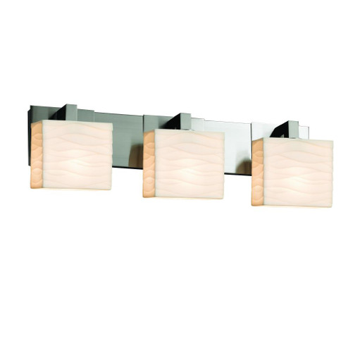 Modular 3-Light Bath Bar (254|PNA-8923-55-WAVE-NCKL)