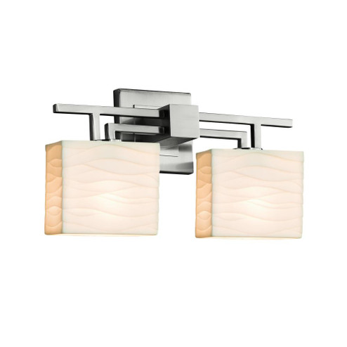 Aero 2-Light LED Bath Bar (254|PNA-8702-55-WAVE-NCKL-LED2-1400)