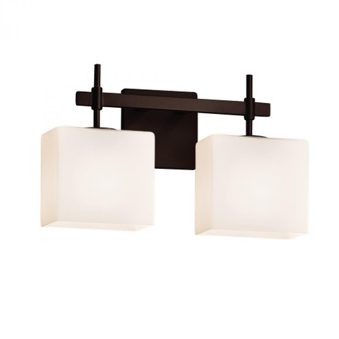 Union 2-Light Bath Bar (254|FSN-8412-55-OPAL-DBRZ)
