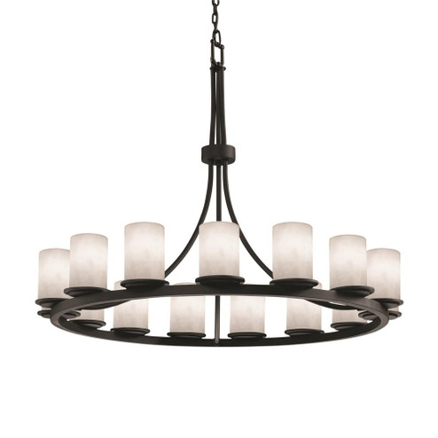 Dakota 21-Light 1-Tier Ring LED Chandelier (254|CLD-8716-10-MBLK-LED21-14700)
