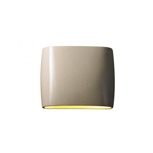 Wide ADA Oval LED Wall Sconce- Open Top & Bottom (254|CER-8855-CRK-LED2-2000)
