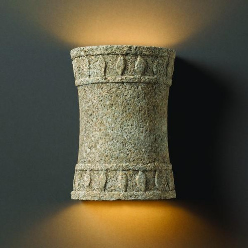 Hourglass Cylinder Sconce w/ Flame Design - Open Top & Bottom - LED (254|CER-7900-TRAM-LED1-1000)
