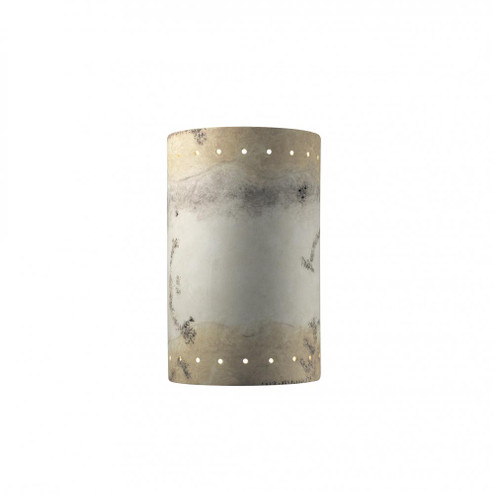 Large LED Cylinder w/ Perfs - Open Top & Bottom (Outdoor) (254|CER-1295W-TRAG-LED1-1000)