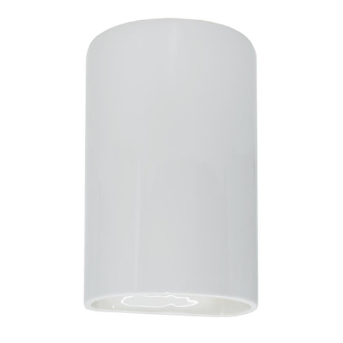 Large LED Cylinder - Open Top & Bottom (254|CER-1265-WHT-LED2-2000)