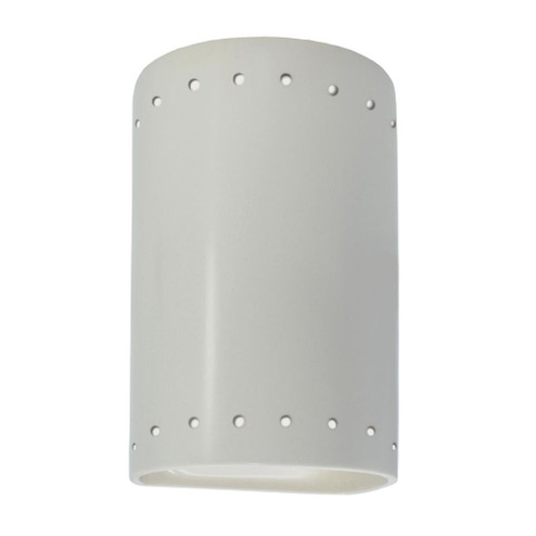 Small LED Cylinder w/ Perfs - Closed Top (Outdoor) (254|CER-0990W-MAT-LED1-1000)
