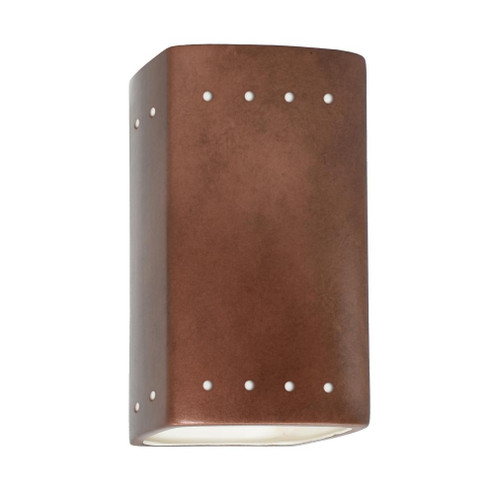 Small LED Rectangle w/ Perfs - Open Top & Bottom (254|CER-0925-ANTC-LED1-1000)