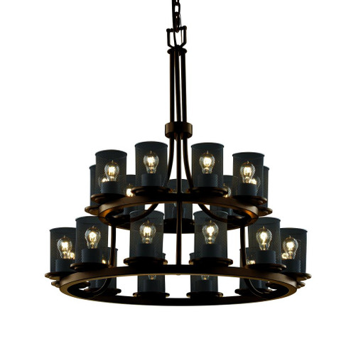 Dakota 21-Light 2-Tier Ring Chandelier (254|MSH-8767-10-DBRZ)