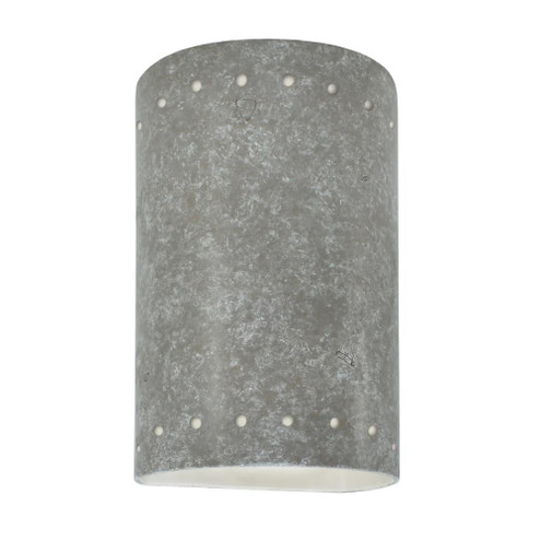 Small ADA Cylinder w/ Perfs - Closed Top (Outdoor) (254|CER-5990W-TRAM)