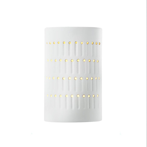 Small Cactus Cylinder - Open Top & Bottom (254|CER-2285-WHT)
