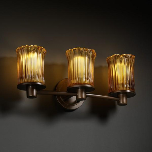 Rondo 3-Light Bath Bar (254|GLA-8513-16-WTFR-NCKL)