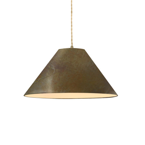 Large Avola 1-Light Pendant (254|CER-6645-SLTR-ABRS-BEIG-TWST)