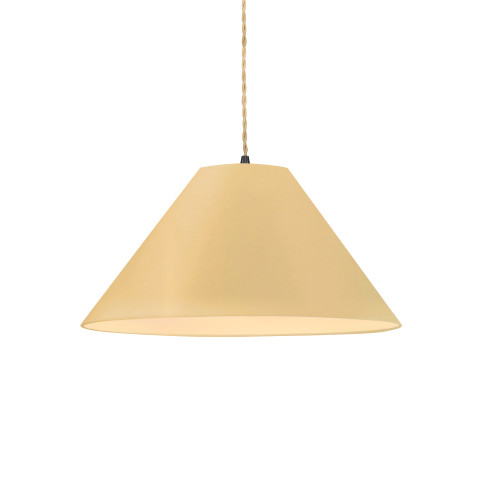 Large Avola 1-Light Pendant (254|CER-6645-MYLW-MBLK-BEIG-TWST)