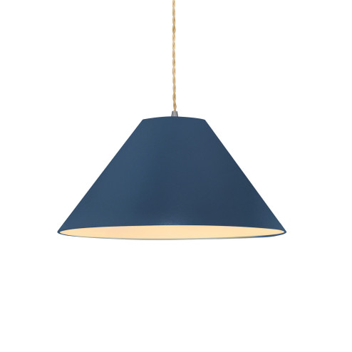 Large Avola 1-Light Pendant (254|CER-6645-MID-NCKL-BEIG-TWST)