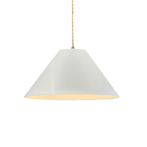 Large Avola 1-Light Pendant (254|CER-6645-MAT-NCKL-BEIG-TWST-LED1-700)
