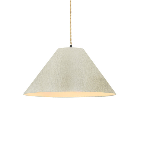 Large Avola 1-Light Pendant (254|CER-6645-CRK-MBLK-BEIG-TWST)