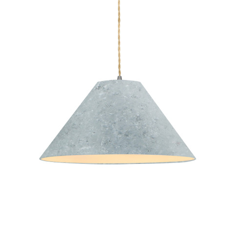 Large Avola 1-Light Pendant (254|CER-6645-CONC-NCKL-BEIG-TWST)
